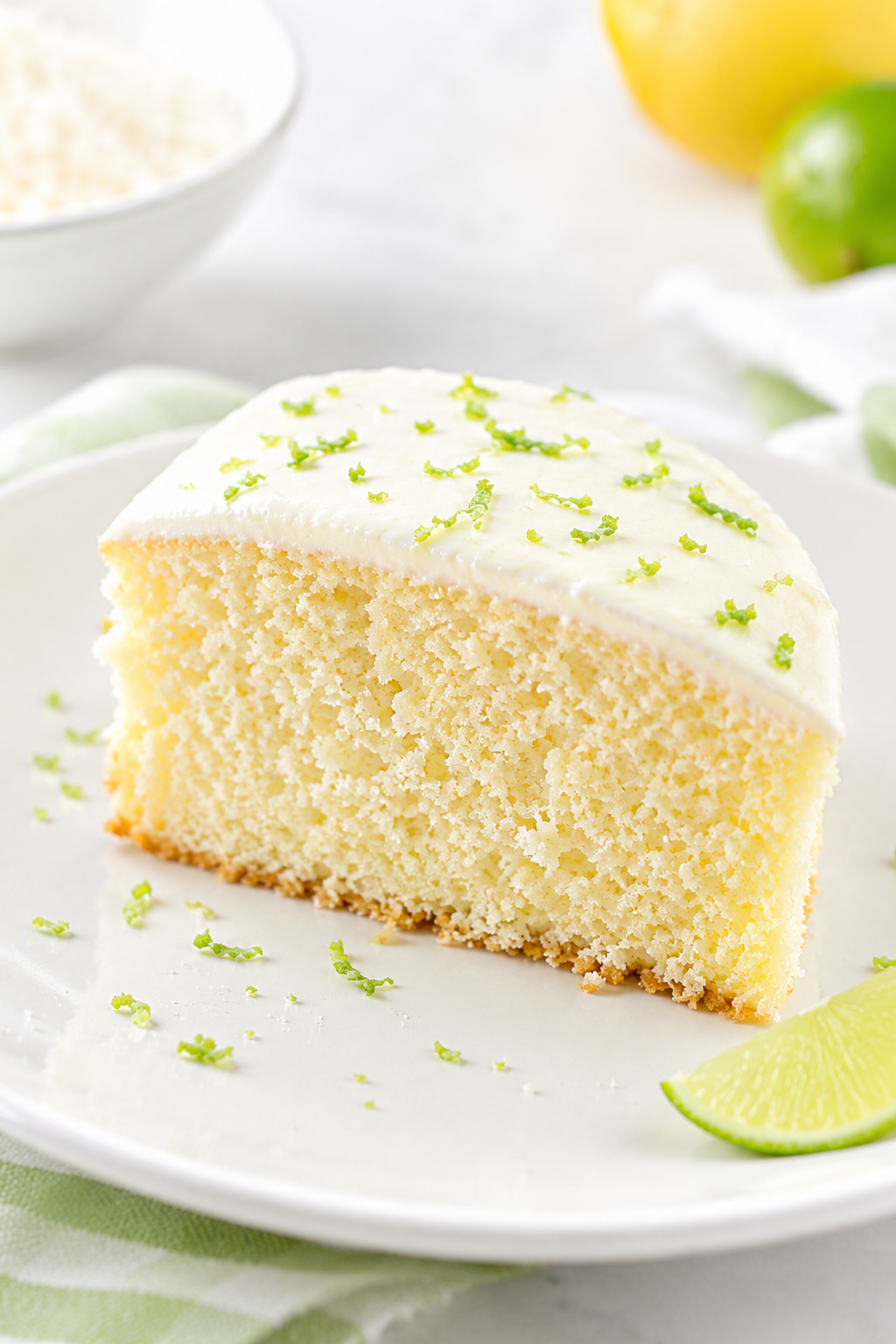 Bolo de coco e limão
