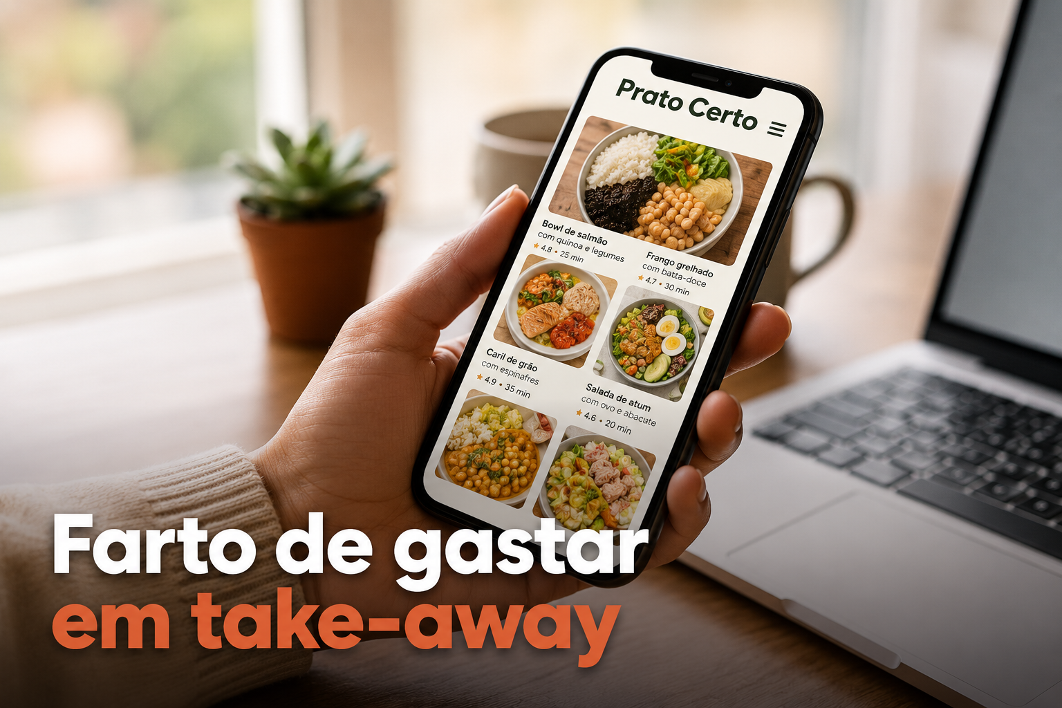 Farto de gastar em take-away